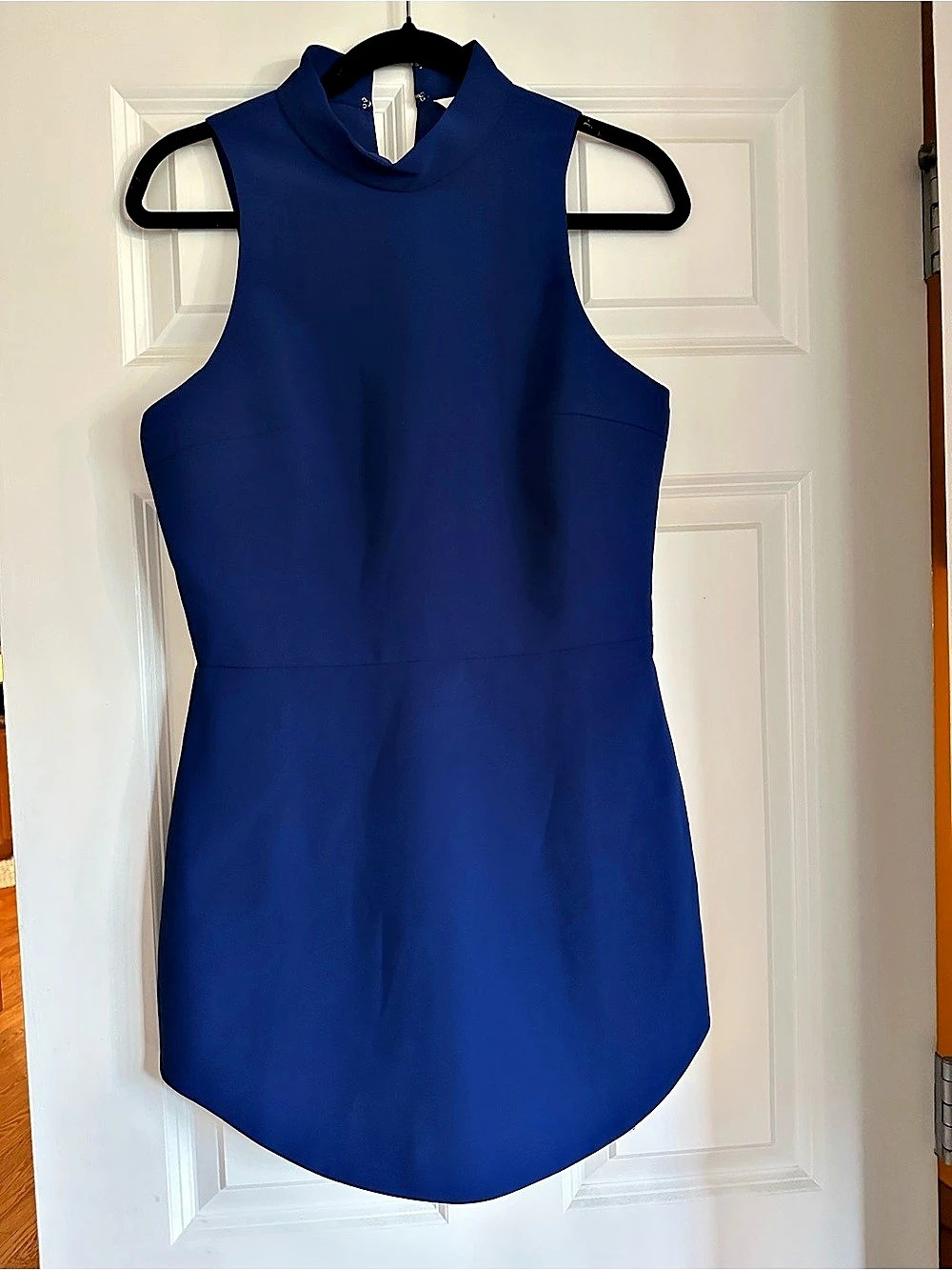 Amanda Uprichard Lucina Dress Blue Mini Dress Size Medium